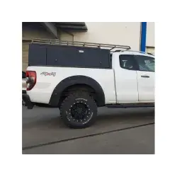 Hardtop Explorer noir lisse Ford Ranger super cab 2012-2022 Alu-Cab